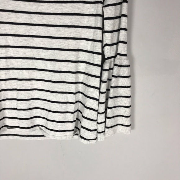 Guess striped off shoulder bell sleeve knit top - Picture 8 of 8